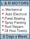 Mechanics Repairs, Auto Electrical Repairs, Smash Repairs, Rust Repairs, Towing